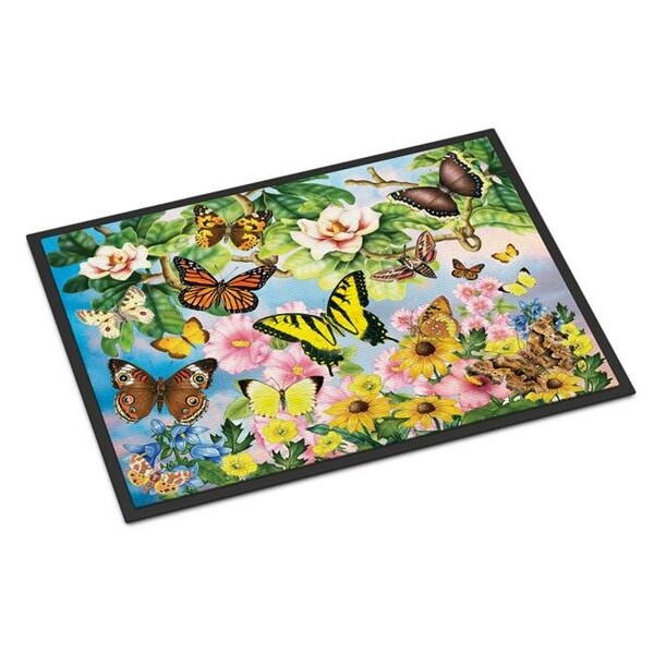 Carolines Treasures Carolines Treasures PRS4043MAT 18 x 27 in. North American Butterflies Indoor or Outdoor Mat PRS4043MAT - main